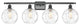 Innovations 516-4W-BK-G1215-8-LED 4 Light Bath Vanity Light, Matte Black