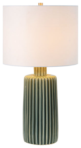 Roza ceramic olive green table lamp
