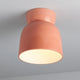 Hourglass Outdoor Flush-Mount, Gloss Blush, Led