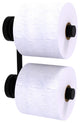 Dottingham 2 Roll Reserve Roll Toilet Paper Holder, Matte Black