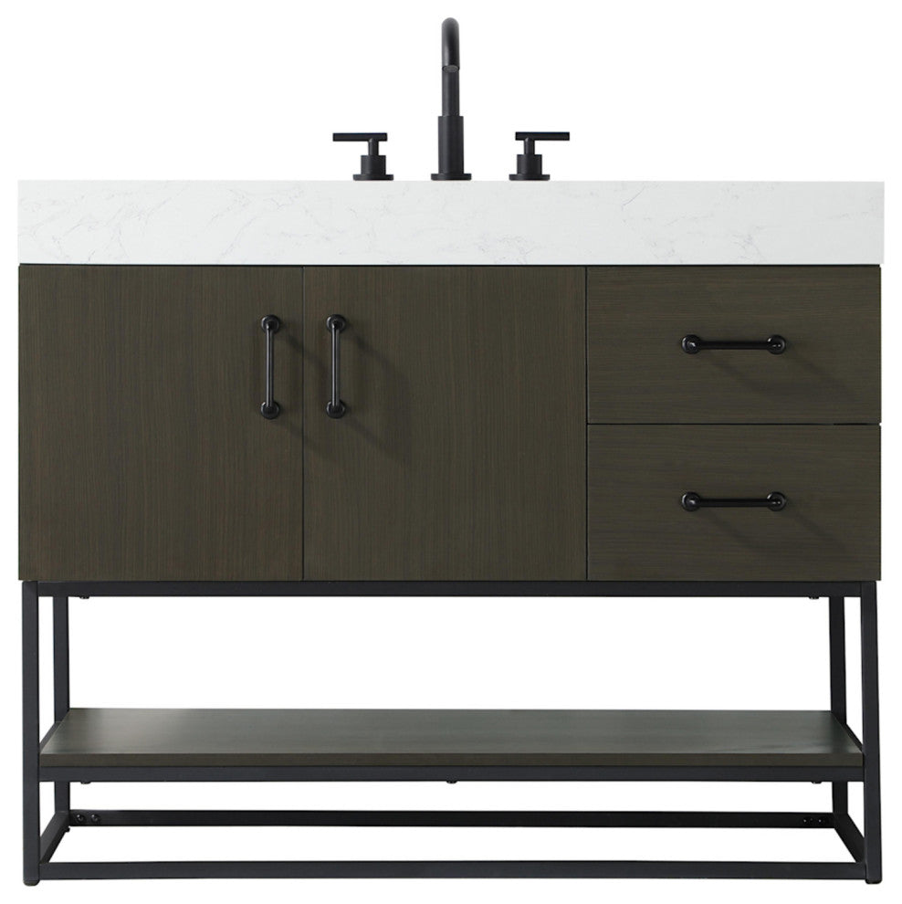 Elegant Lighting VF29242 Caroline 42" - Mocha Brown