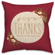 Give Thanks Floral 4 18"x18" Spun Poly Pillow