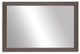 Meade Framed Wall Mirror, Espresso Textured, 28"x24"
