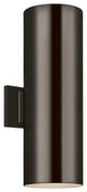 Large 2-Light Outdoor Wall Lantern, Bronze