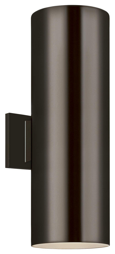 Large 2-Light Outdoor Wall Lantern, Bronze