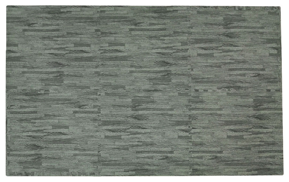 100 Square Foot EVA Sea Haze Grey Wood Grain Foam Interlocking Mat