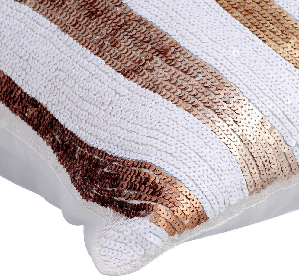 White Decorative Pillow Covers 18"x18" Silk Cushion Cover - Alchemy