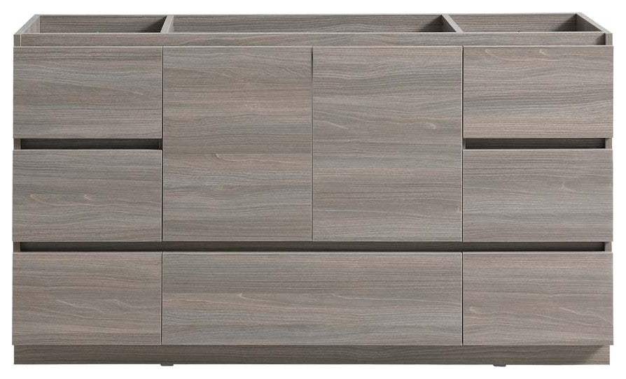 Fresca Lazzaro 60" Gray Wood Single Sink Cabinet