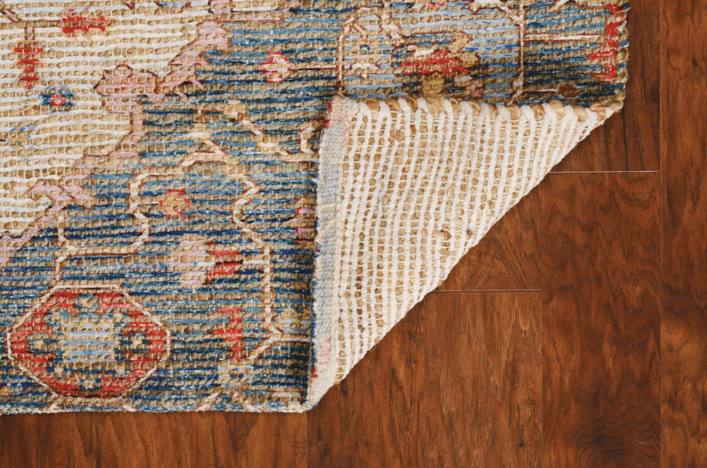 KAS Morris 2223 Blue/Red Gramercy Area Rug, 5'x7'