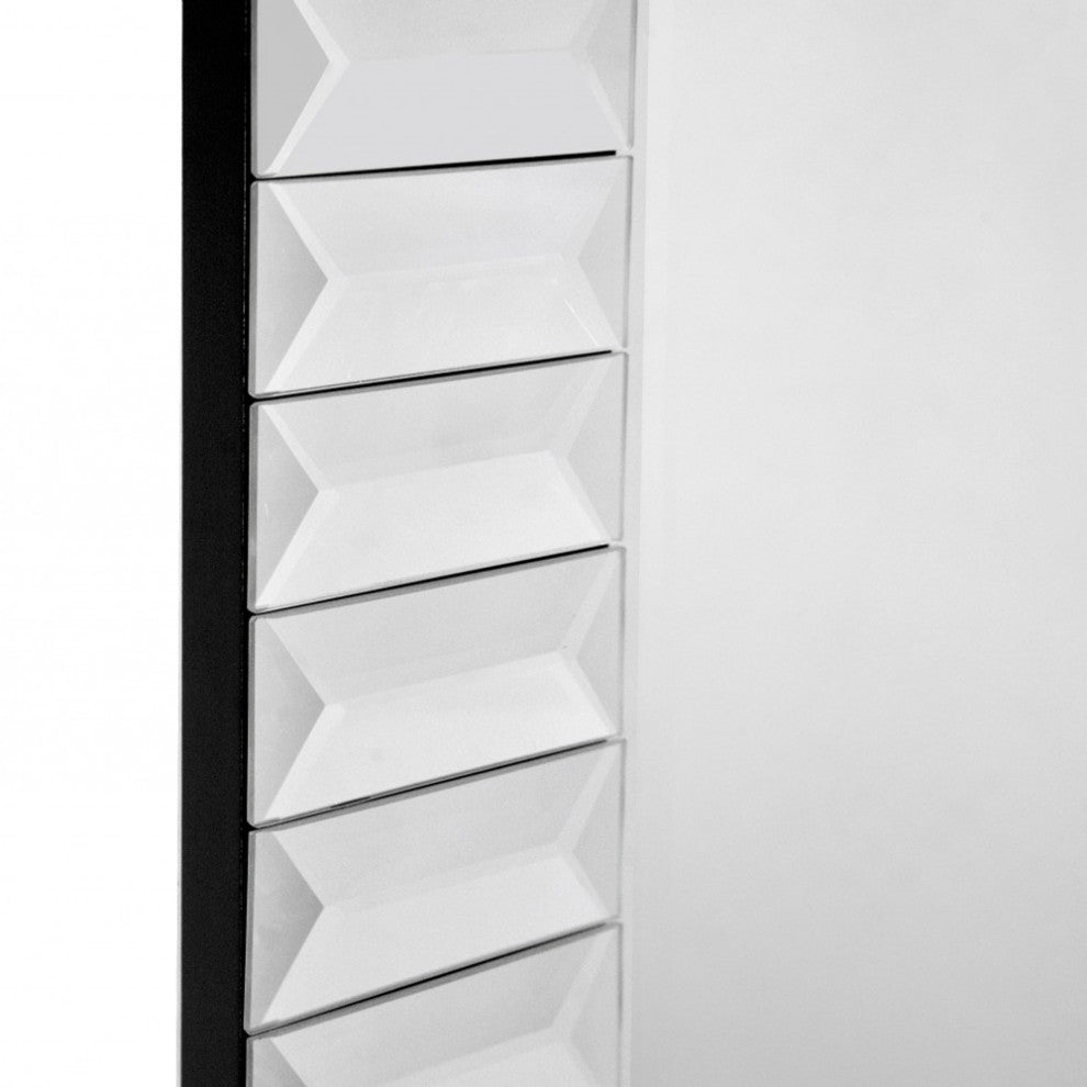 Clear Rectangle Accent Glass Mirror