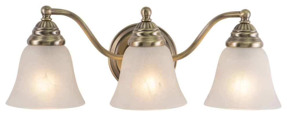 Standford 3-Light Vanity Antique Brass