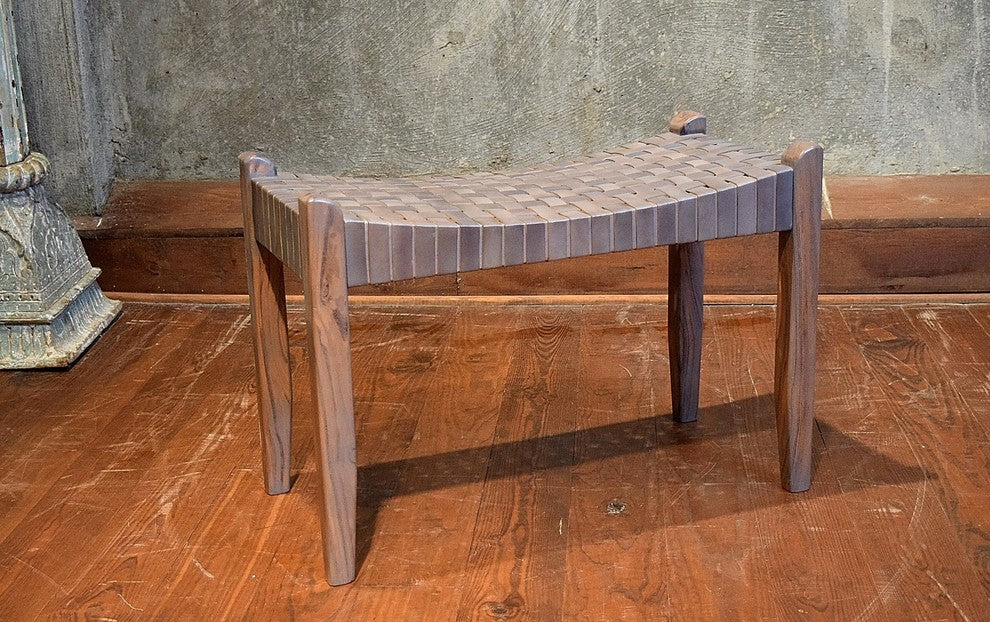 Saddler Bench, Gray and Gray Wash