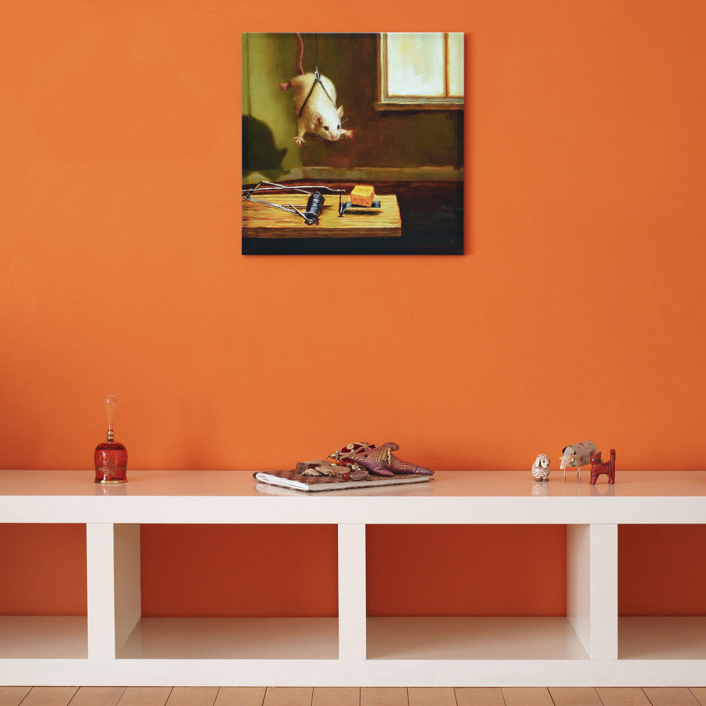"Mission Imposible" Mouse Pet Wall Art Graphic Art Print on Wrapped Canvas