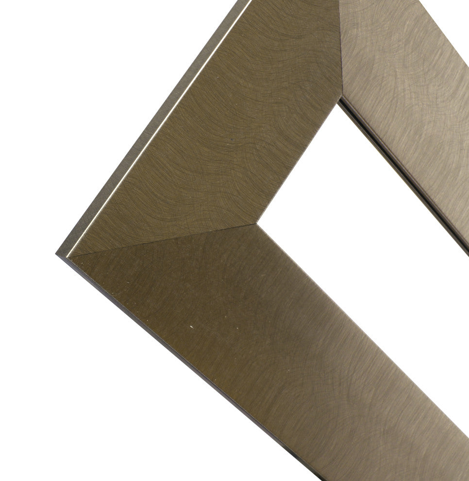 42"x11" Long Tall Decorative Accent Wall Mirrors Set of 3 Silver Taupe