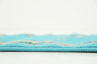 Unique Loom Turquoise Washington Reza 2' 2 x 8' 2 Runner Rug