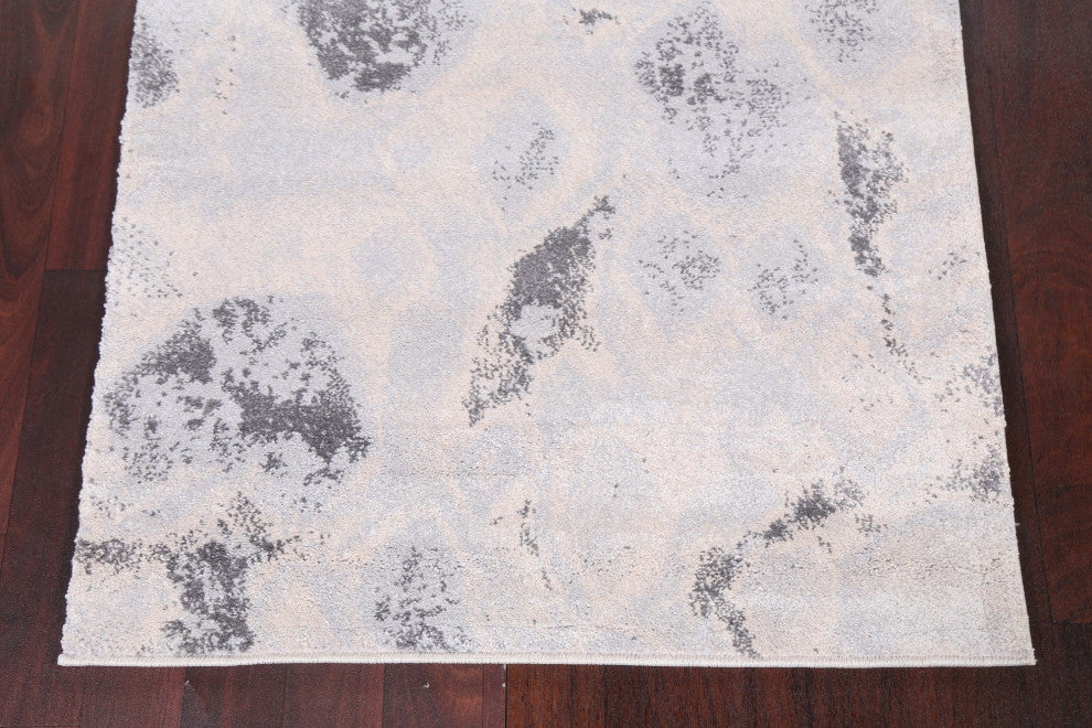 Turkish Abstract Transitional Oriental Rug Contemporary Carpet 3x8