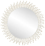 Uttermost Aga Round Gold Mirror