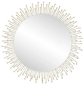 Uttermost Aga Round Gold Mirror