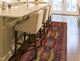 Fine Vintage Distressed Ervin Red/Navy Runner, 3'5x9'8