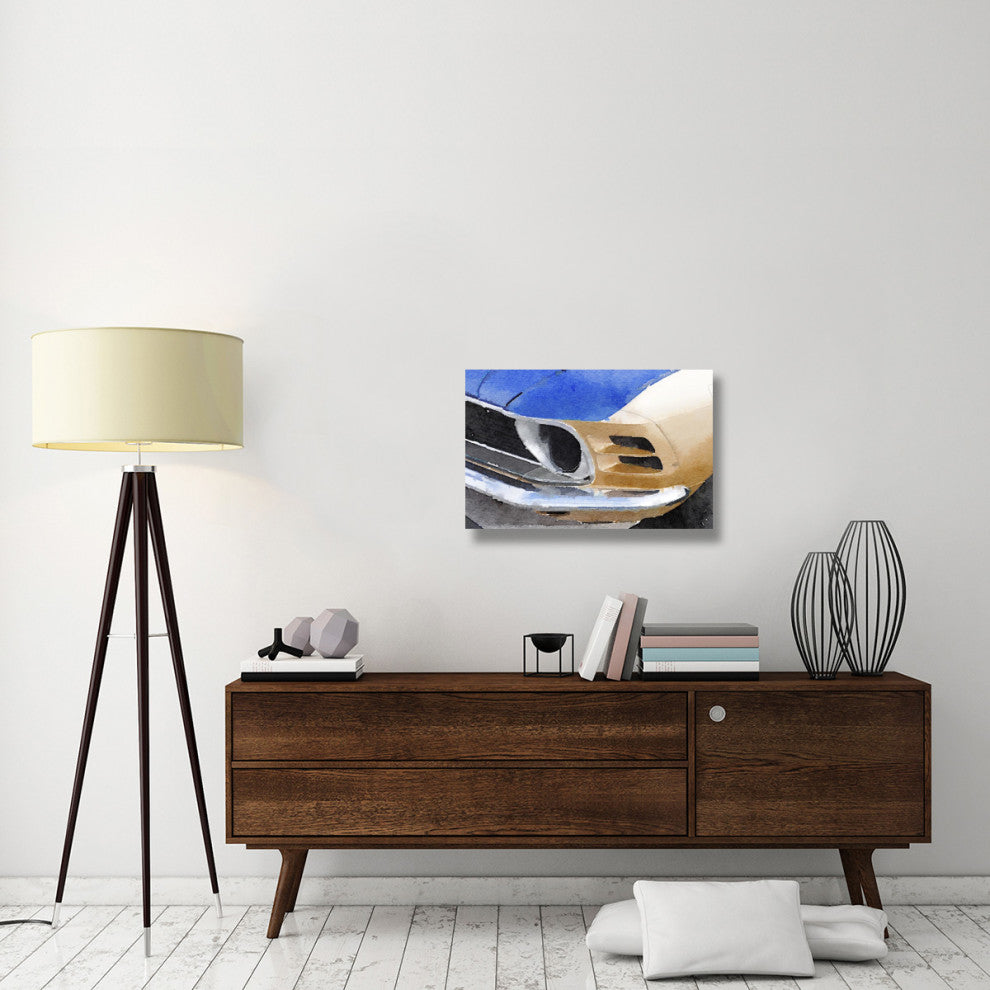 "Ford Mustang Front Detail Watercolor" Fine Art Print