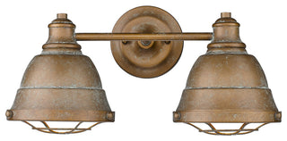 Golden Lighting 7312-BA2 Bartlett 2 Light 17\"W Bathroom Vanity - Black Patina