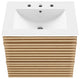 Render 24" Wall-Mount Bathroom Vanity, Oak White