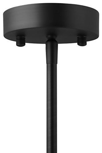 Effimero 1-Light Stem Hung Pendant Lamp, Medium, Black