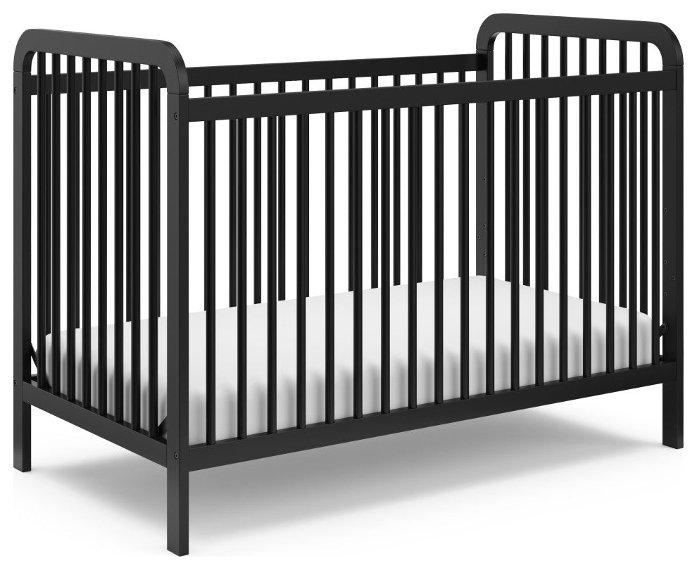 Storkcraft Pasadena 3-in-1 Convertible Crib, Black