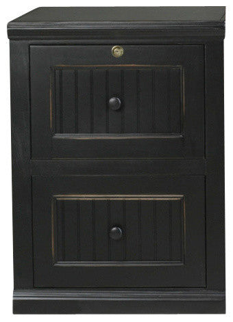 Eagle Furniture Coastal 2-Drawer File Cabinet, Smokey Blue