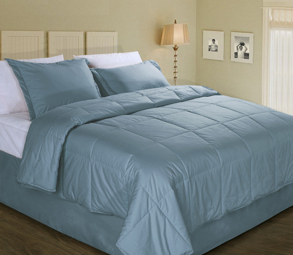 Cottonpure Sustainable Cotton Medium Warmth Breathable Hypoallergenic Comforter