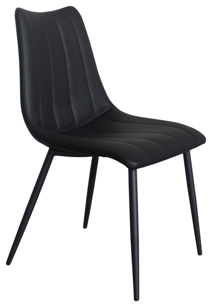 Alibi Dining Chair Matte Black, Set of 2
