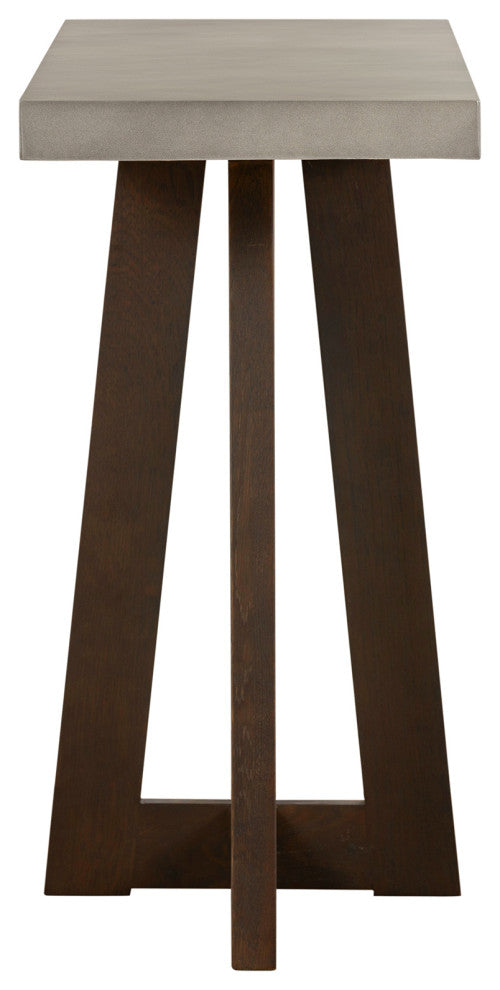 Elodie Gray Concrete and Dark Gray Oak Rectangle Console Table