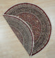 Red Traditional Medallion Finely Woven Indo Tabriz Area Rug