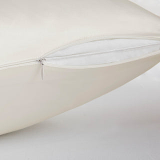 Madison Park Mulberry Silk Luxury Single Pillowcase, Ivory, Standard