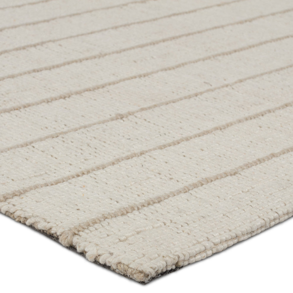 Jaipur Living Highgate Handmade Striped Cream/ Light brown Area Rug 5'X8'