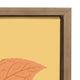 Sylvie Peony in Yellow Framed Canvas by Apricot and Birch, Gold 18x24