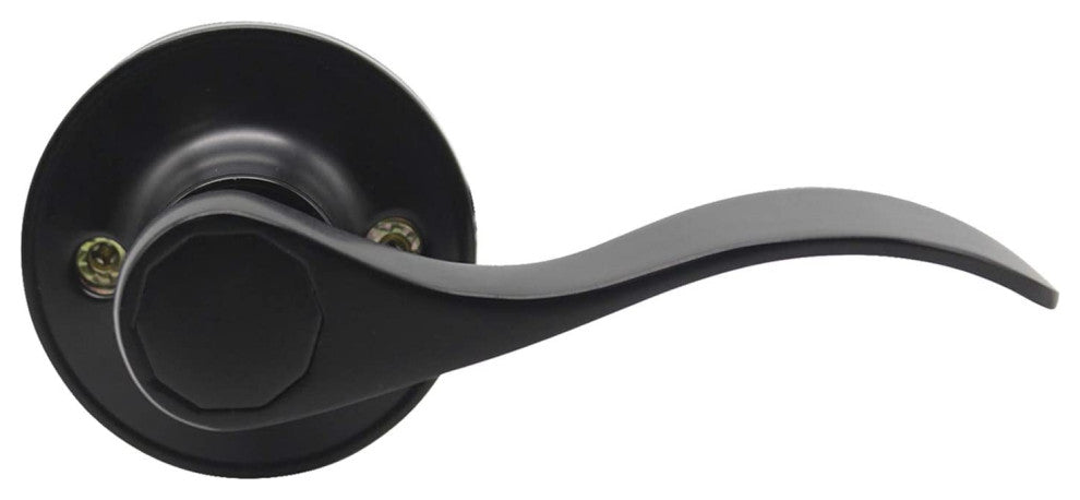 Matte Black Finish Single Sided Dummy Door Levers, Set of 5
