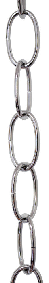 RCH Hardware Steel Standard Link Chandelier Chain, 65 Reel, Polished Chrome, U38