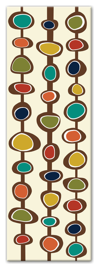Midcentury Modern Pods 12x36 Canvas Wall Art