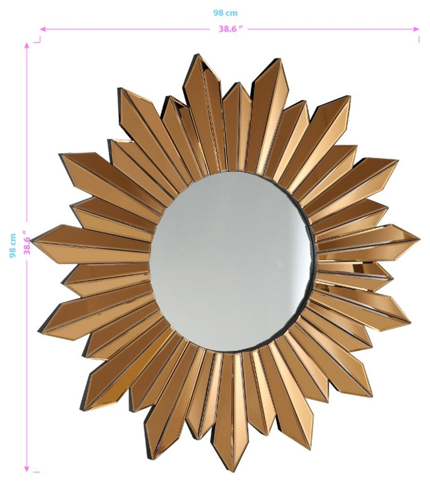 Camden Isle Golden Sun Mirror
