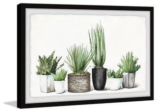 "Soothing Greens" Framed Painting Print