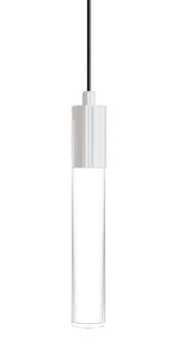 Light Guide Tall Clear Acrylic Single Pendant - 3W - White Socket