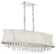 Dainolite Julia JUL408-PC Crystal Chandelier, Pearl Shade