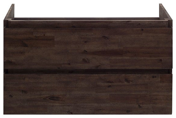 Formosa Wall Hung Double Sink Modern Bathroom Cabinet, 58"