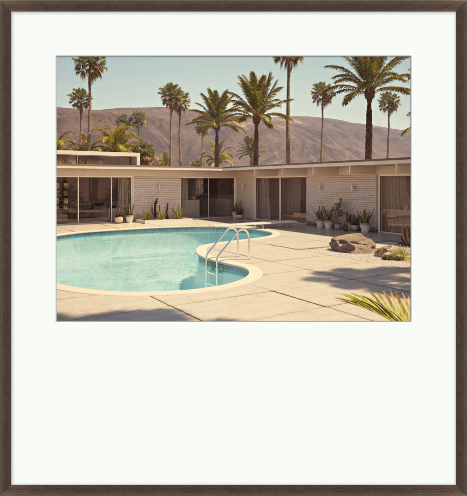 Palm Springs Pool, Giclee Reproduction Artwork