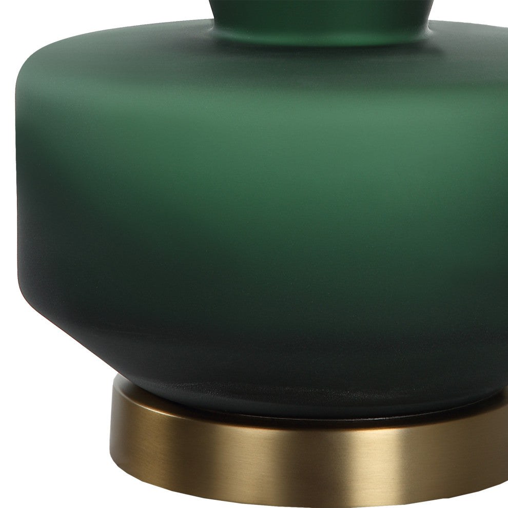 Uttermost Trentino Dark Emerald Green Table Lamp