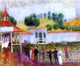 William James Glackens North Beach Swimming Pool Wall Decal