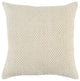 Natural Beige Nubby Textured Modern Throw Pillow
