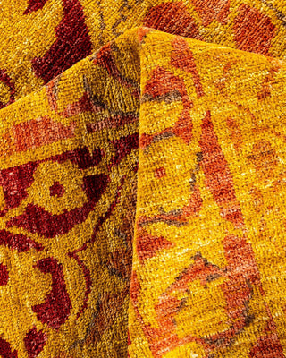 Overdyed, One-of-a-Kind Hand-Knotted Area Rug Brown, 6'1"x9'0"