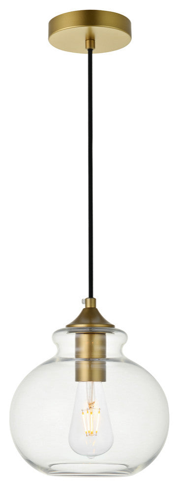 Elegant Destry 1-Light Brass Pendant